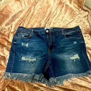 Womens plus size cut off shorts size 3xl